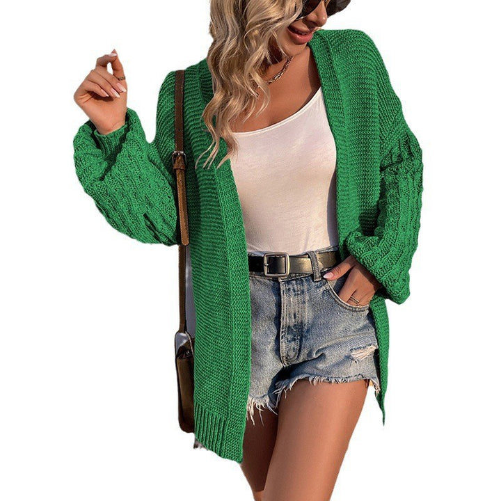 Oversized knitted jacket for women with structured design Lune London