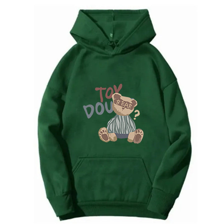 Womens hoodie with playful bear motif Chic & Stil