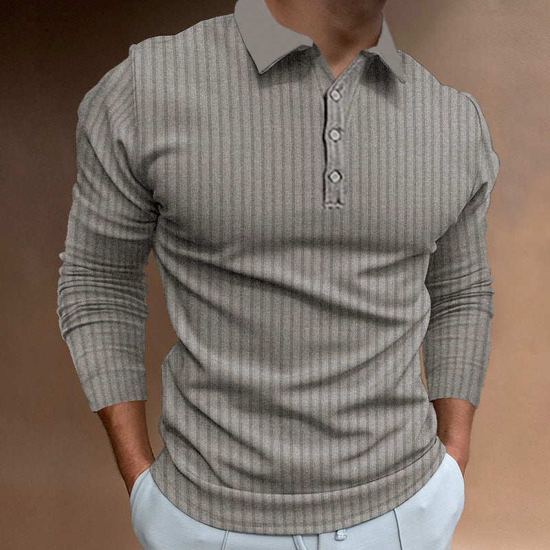 Men's Long Sleeve Polo Lune London