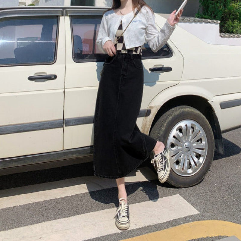 Robe midi femme en denim Chic & Stil