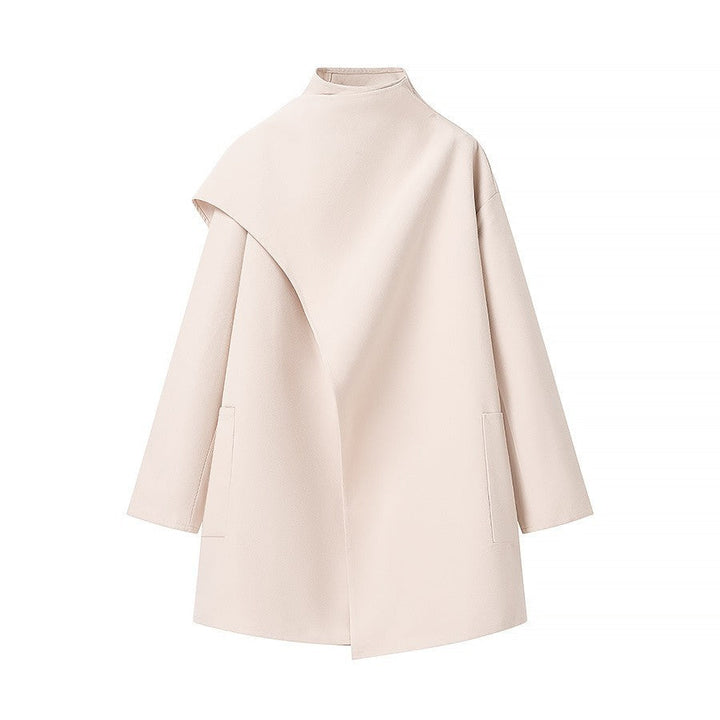Lune London | Standing Collar Cape-Style Coat