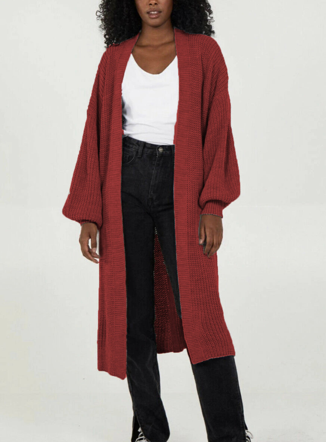 Manteau en tricot pour femmes au design décontracté oversize Chic & Stil