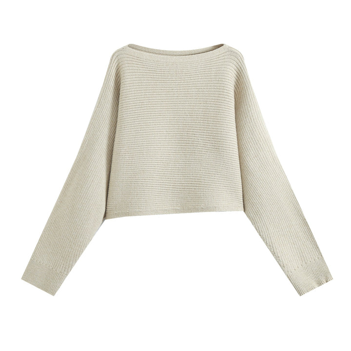 Women's Two-Piece Ribbed Knit Set with Short Sweater and Midi Skirt Amarae
