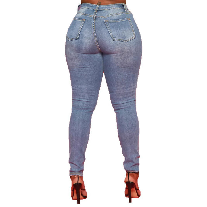 Ladies Sculpting High-Waist Skinny Jeans with shaping comfort waistband Amarae