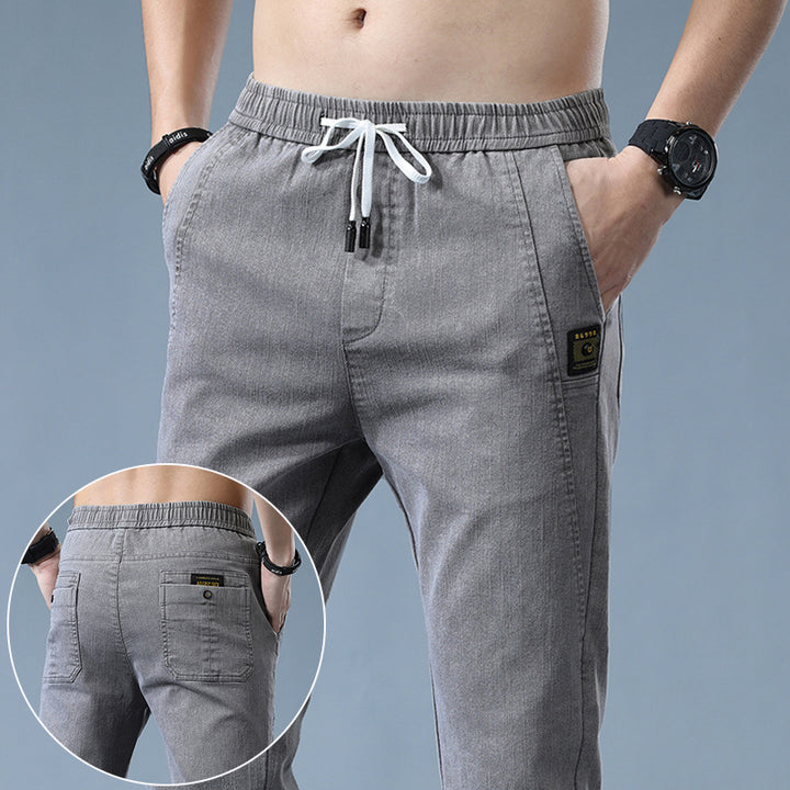 Stylish chino pants for men with adjustable waist and modern details Lune London