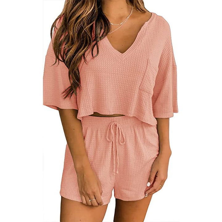 Lune London Women's Waffle Knit Loungewear Set