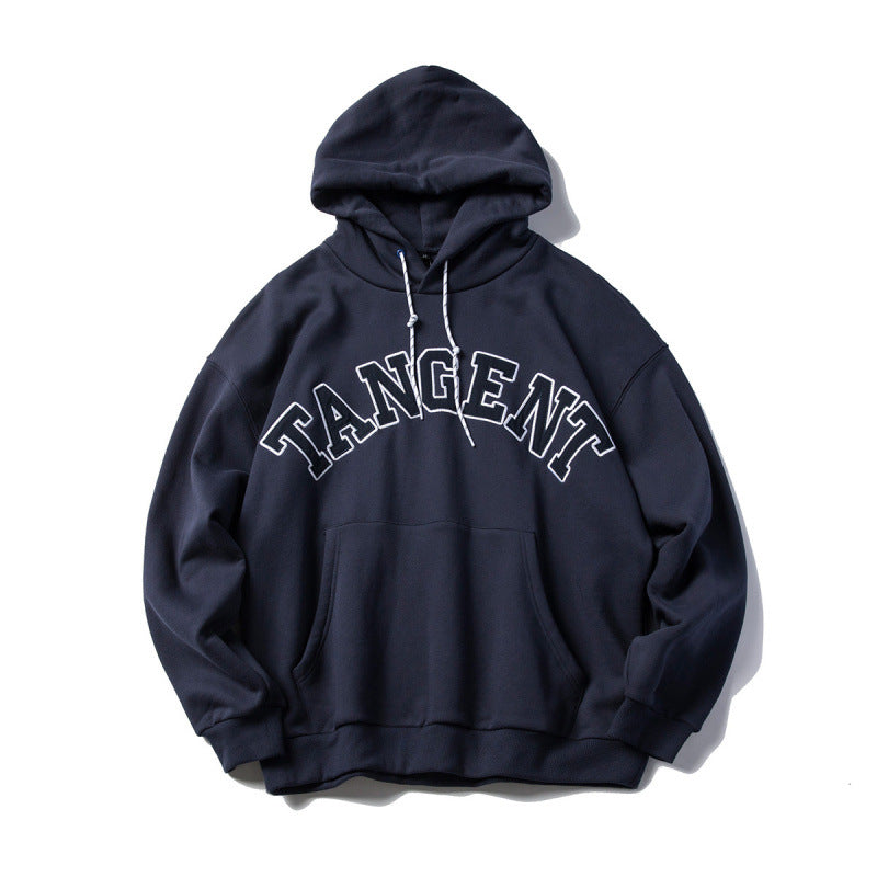 Unisex Oversize Hoodie with Collegiate Print and Kangaroo Pocket Amarae