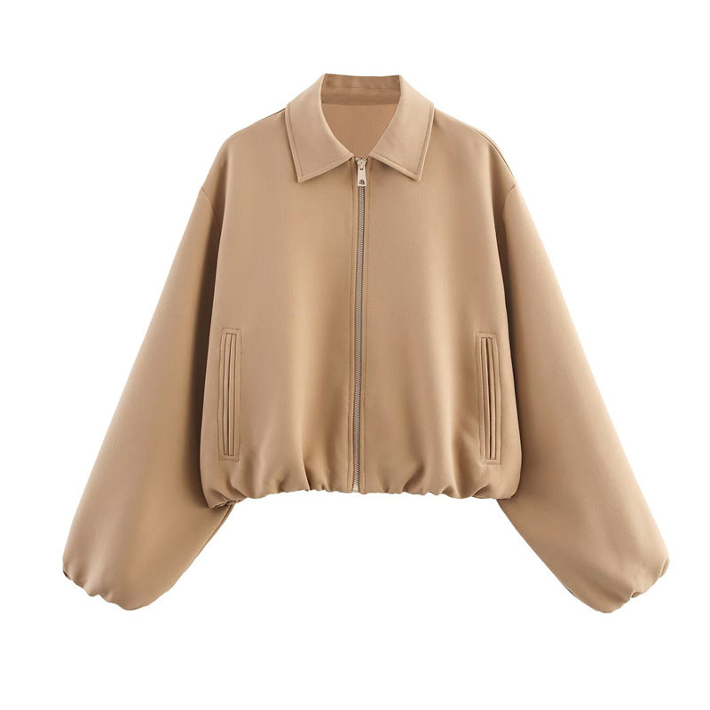 Women's sports jacket with high collar and practical pockets Lune London
