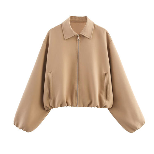 Women's sports jacket with high collar and practical pockets Amarae