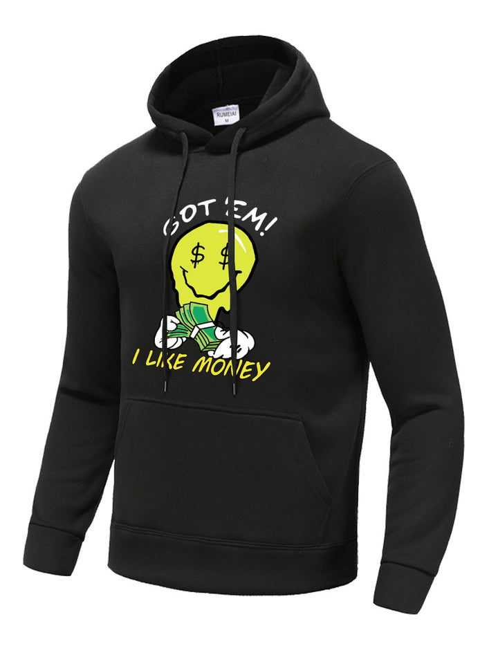 Men's Hoodie with Creative Graphic Design Lune London