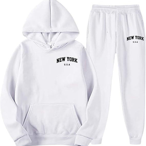 Women's Hooded Sweat Suit with high-quality material and modern lettering Chic & Stil