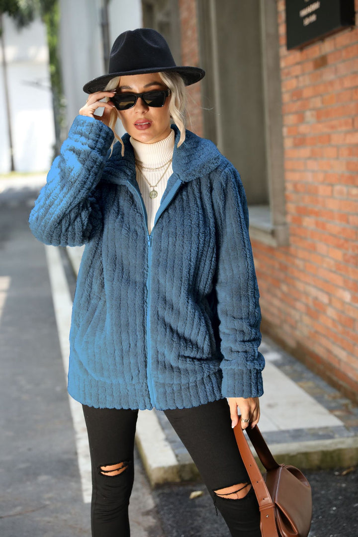 Ladies Chic and Stylish Cozy Fleece Jacket