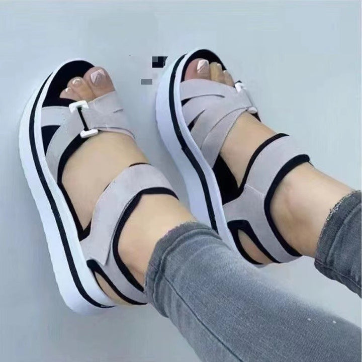 Ladies Chic and Stylish Adjustable Sport Platform Sandals