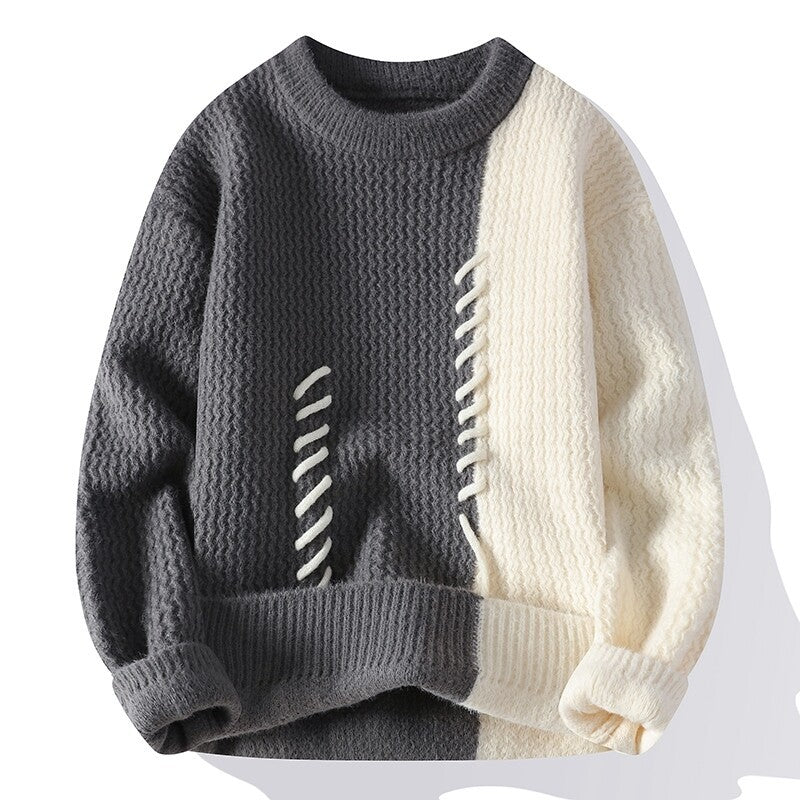 Women's structured sweater with a unique design and a woven pattern Lune London
