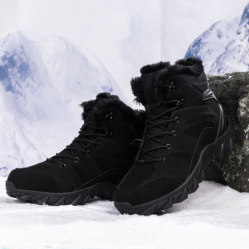 Women's Insulated Ankle-High Winter Outdoor Boot with Faux Fur Lining and Traction Trail Profile Sole Amarae