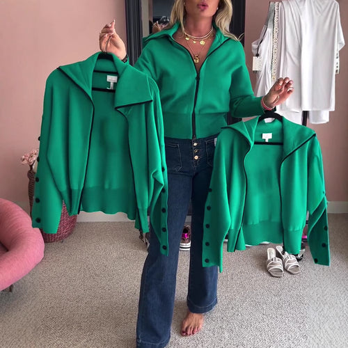 Cardigan décontracté pour femmes avec des détails de boutons élégants Chic & Stil