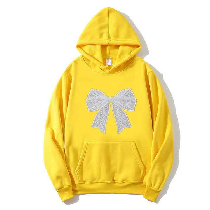 Ladies hoodie with elegant lace design Chic & Stil