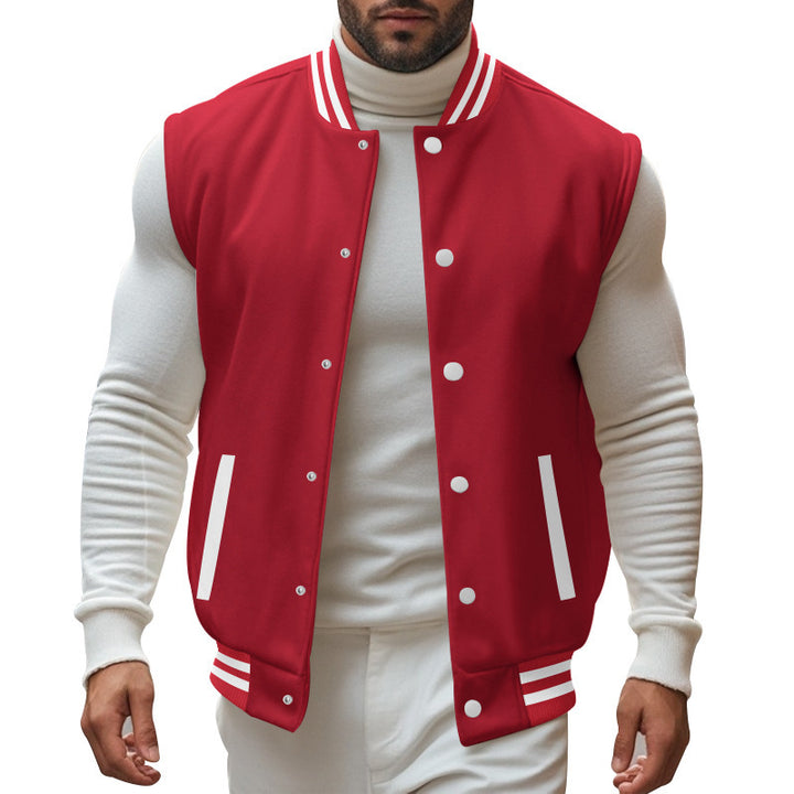 Sports jacket for men with button placket and breathable lining Lune London