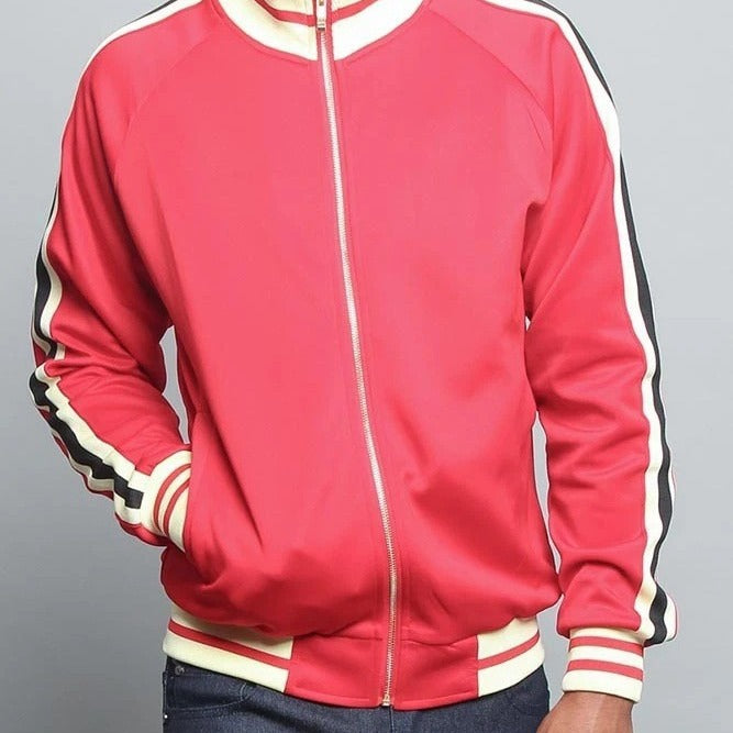 Sport jacket for men with contrasting color accents and a high-quality zipper Lune London