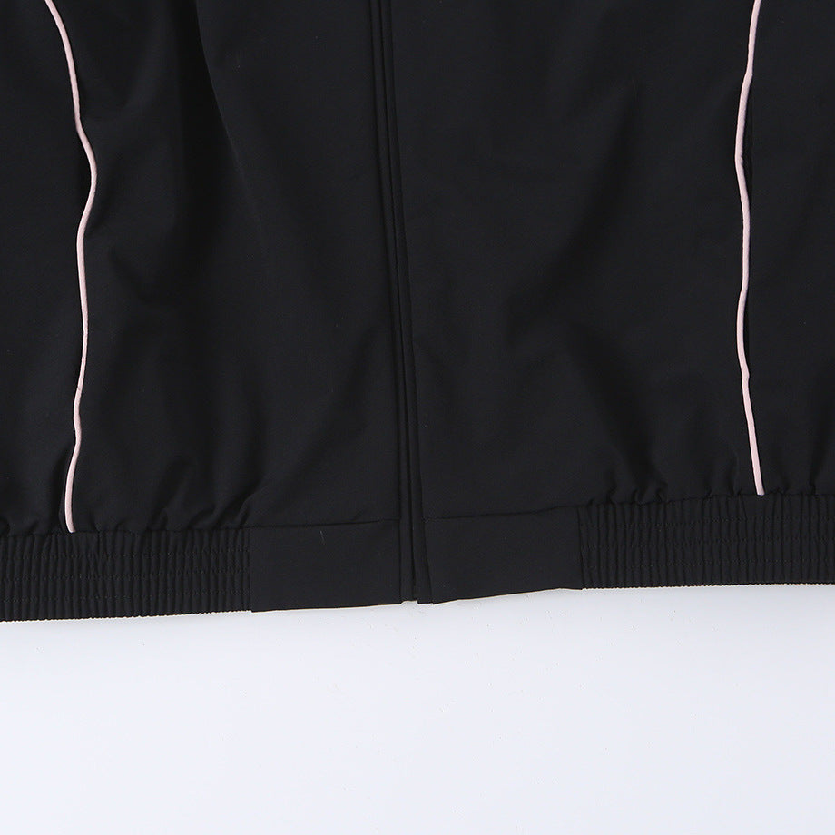 Women wide training pants with contrasting piping and elastic waistband Amarae