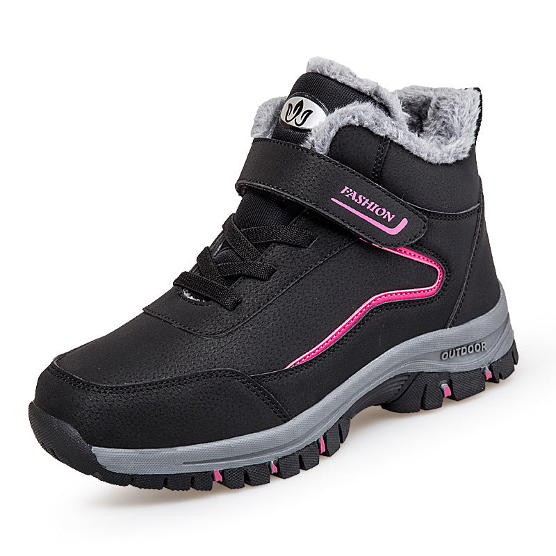 Women outdoor hiking shoes warm padded with adjustable Velcro closure Lune London