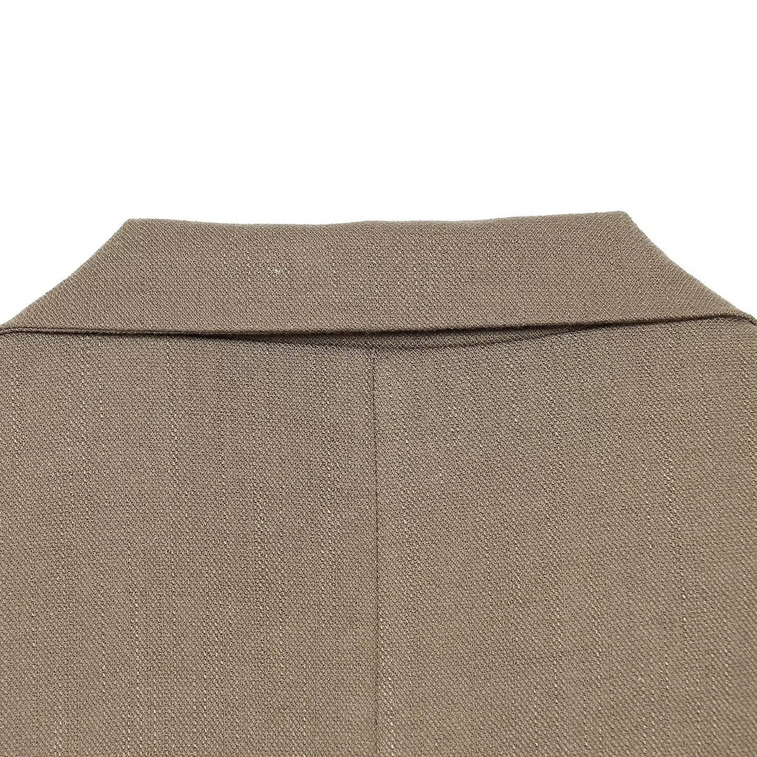 Women's Single-Breasted Business Blazer with Patch Pockets and Lapel Collar Amarae