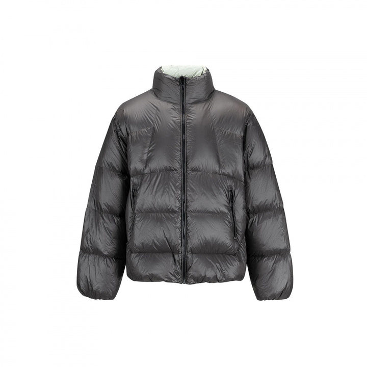 Unisex Padded Oversized Quilted Jacket with Light Thermal Padding and Stand-up Collar Amarae