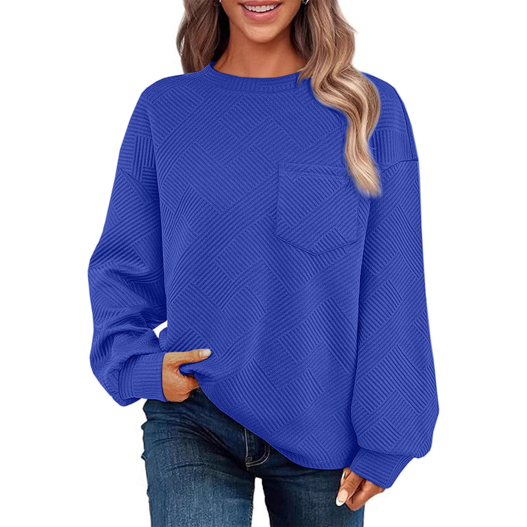 Casual sweater for women with structured pattern Lune London