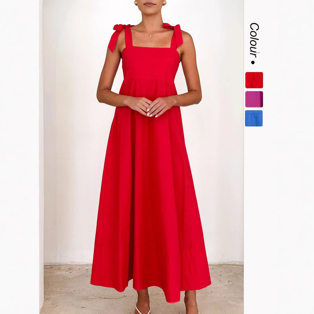 Women's maxi dress with adjustable straps Lune London