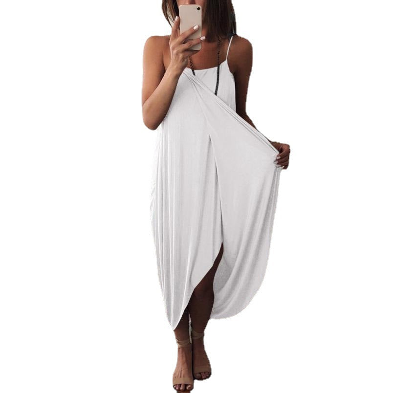 Lune London adjustable draped maxi dress for women