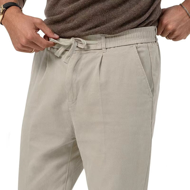 Comfortable men’s leisure pants with elastic waistband Lune London