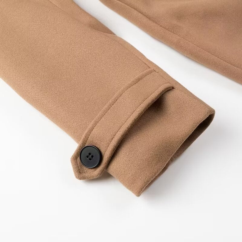 Manteau trench élégant pour femmes avec ceinture à la taille et double boutonnière Chic & Stil