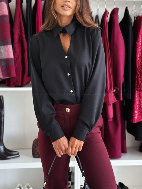 Blouse élégante pour femmes avec décolleté moderne Chic & Stil