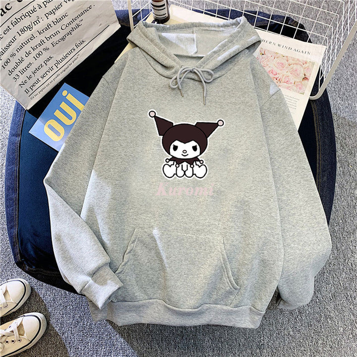 Women's hoodie with cute cow motif and high-quality fleece lining Chic & Stil