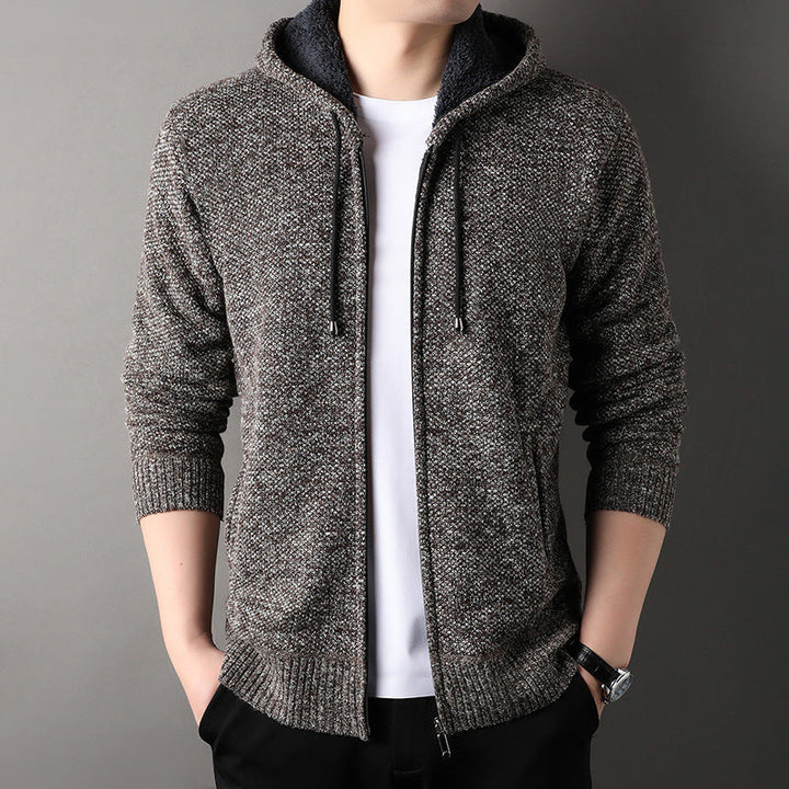 Men's Fashionable Cardigan with Hood and Soft Padded Lining Lune London