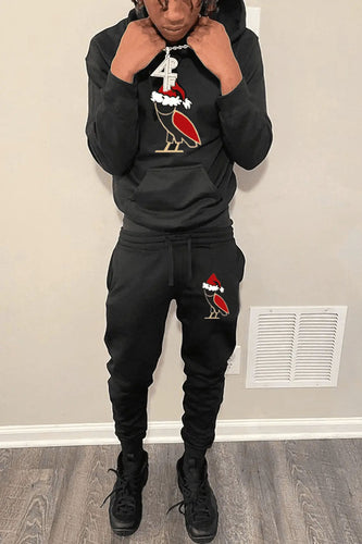 Women's hoodie and jogger pants set with festive design Amarae