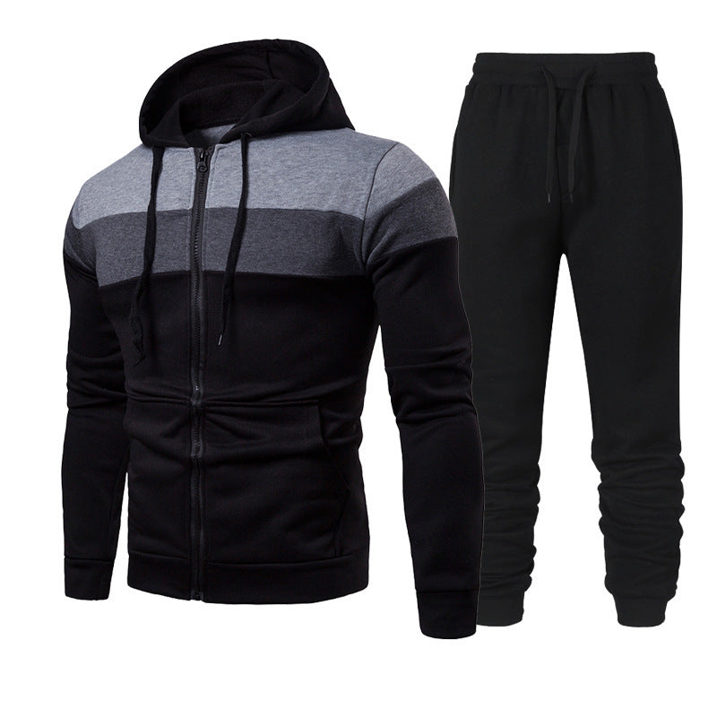 Men's sporty leisure set with a chic and stylish color block design