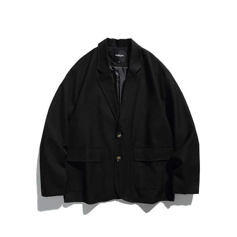 Men's Oversize Blazer in Boxy Cut with Flap Pockets and Light Padding Amarae
