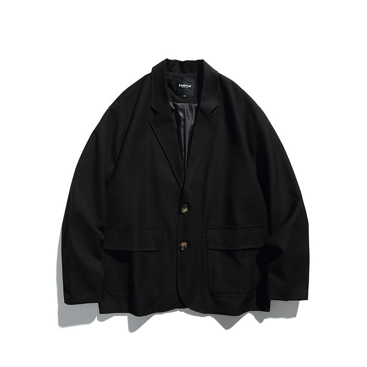 Men's Oversize Blazer in Boxy Cut with Flap Pockets and Light Padding Amarae