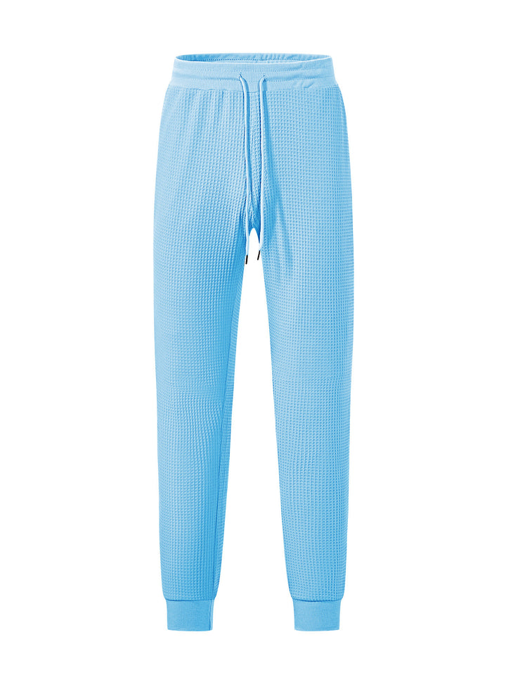 Lune London Men's waffle structure athletic jogger pants