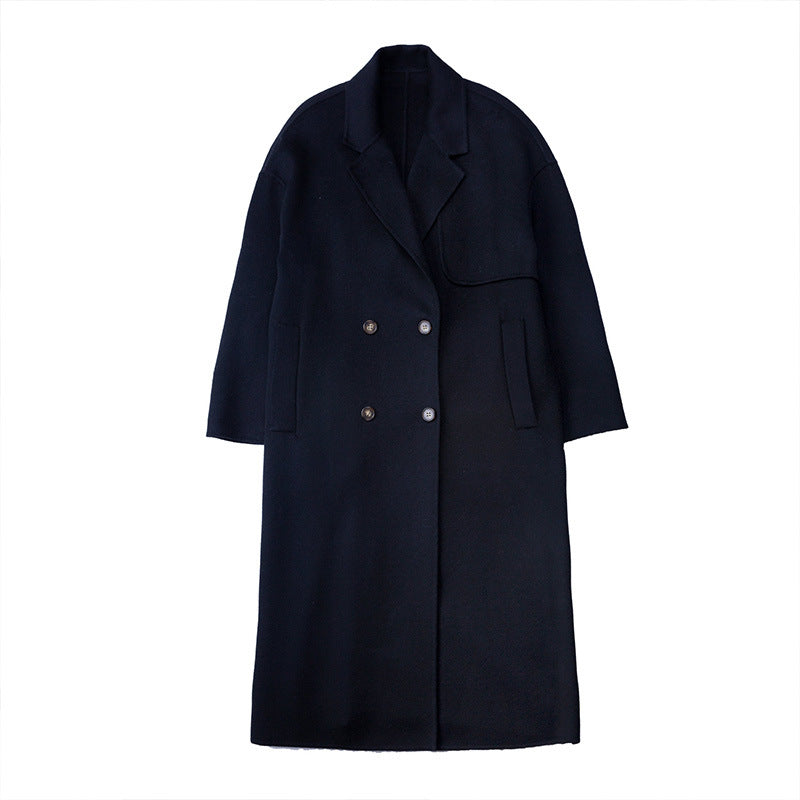Manteau long en laine élégant et classique pour femmes Chic & Stil