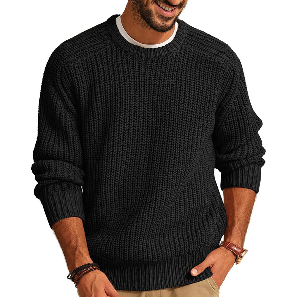 Casual chunky knit pullover for men with raglan sleeves Lune London