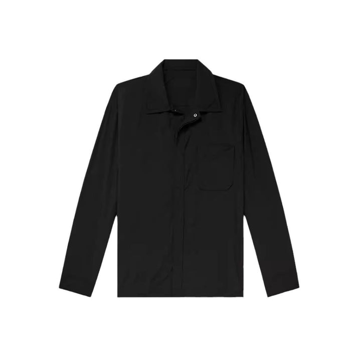 Trendy long sleeve shirt jacket for women with pocket Lune London