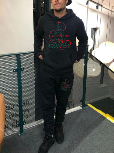 Women's hoodie and jogger pants set with festive graphic design Amarae