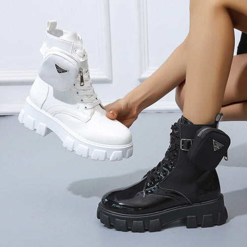 Women's Fashion Boots with Practical Bag Option and Eye-Catching Sole Amarae
