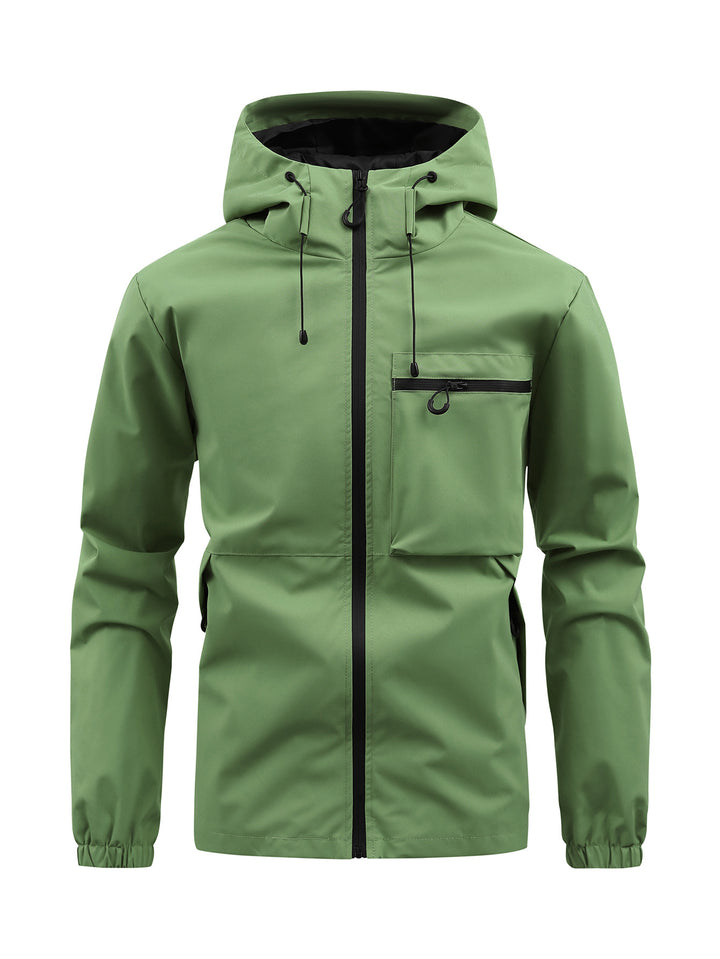 Veste de pluie respirante pour hommes avec capuche réglable Lune London