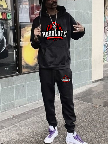 Men's hooded tracksuits and jogging set with sporty graphic print Amarae