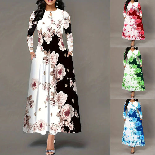Amarae Floral Print Maxi Dress for Women
