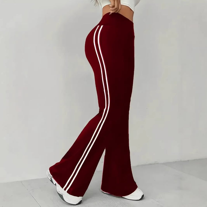 Leggings sportives bootcut pour femmes avec rayures Chic & Stil