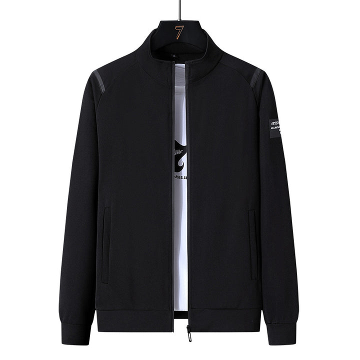 Men's sporty tracksuit set with zip jacket, round neck sweatshirt and slim fit jogging pants Amarae